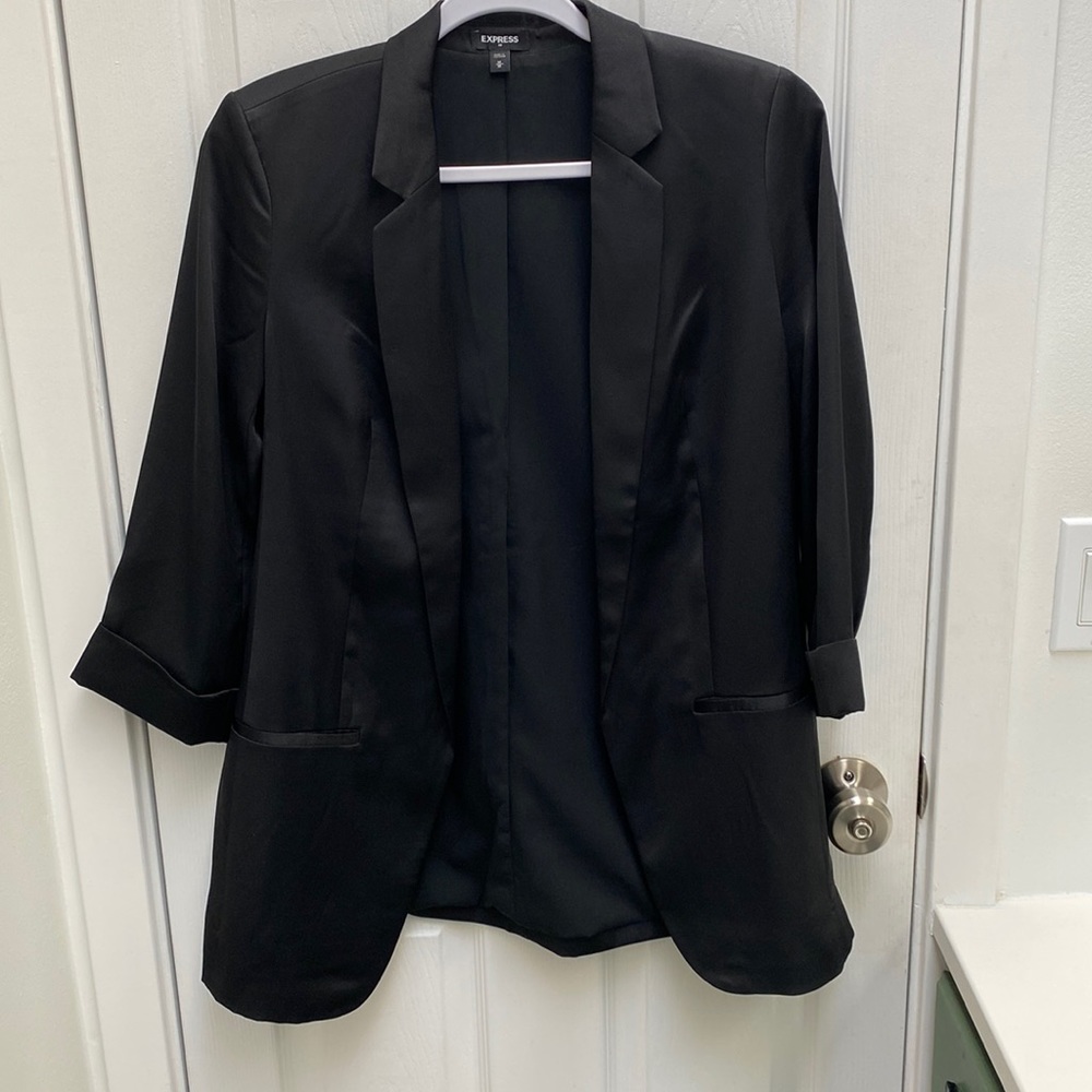 Express silky long blazer